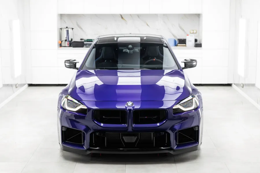 BMW M2 CS violette en PPF